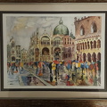 Romans Venice,watercolor,framed 8 x 11