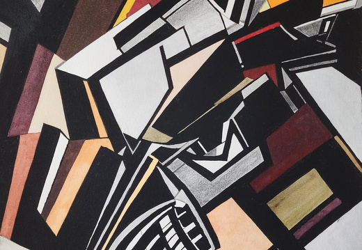 Wyndham Lewis,Composition,1913,Watercolor  20 x 15