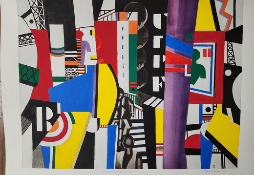 Fernand Leger,The City,1919,watercolor,size 16 x 20.5