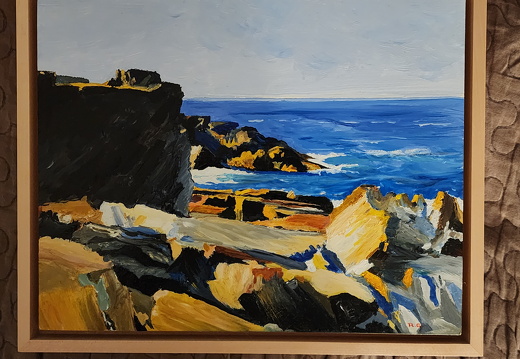 Hopper,oil on french linen,mini 8 x 10