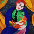 Franz Marc ,girl with a Cat' 1912